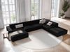 Micadoni Panorama-Ecksofa Jodie 7-Sitzer Rechts Samt Bluvel Schwarz Bild 5