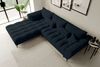 99rooms Ferrano Ecksofa Chenille EDEN Dunkelblau Links mit Sitztiefenverstellung Bild 3