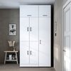 Roomart Waschmaschinenschrank - DORA-I- 115 cm breit - Wasch- & Trocknerschrank mit Türen & Ausziehbrett, Waschmaschinen-Überbau für Waschküche & Hauswirtschaftsraum • Weiß-Eiche Bild 5