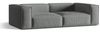 Micadoni Sofa Nuria 4-Sitzer Strukturierter Stoff Grau Bild 2
