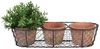3 Aged Terracotta Blumentöpfe im Drahtkorb Bild 3