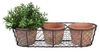 3 Aged Terracotta Blumentöpfe im Drahtkorb Bild 4