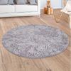 Paco Home Hochflor-Teppich Silky 591, rund, Höhe: 37 mm, Uni Farben, besonders weich und kuschelig Bild 2