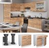Küchenunterschrank Fame-Line Goldkraft Eiche 80 cm , AP Marmor Vicco Bild 2