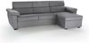 Dmora Schlafsofa mit Halbinsel Priverno, Verwandelbares Ecksofa für das Wohnzimmer, gepolstert, abnehmbar, 100 % Made in Italy, 285x160 h100 cm, Grau Bild 2