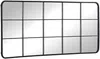 Vente-unique - SCIARA Spiegel Metall Schwarz - B 3 cm x H 140 cm x L 60 cm Bild 4