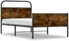 Einzelbettgestell Design für Erwachsene ohne Matratze 90x200 cm Sonoma-Eiche Holzwerkstoff d3932e Bild 3