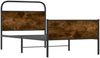 Einzelbettgestell Design für Erwachsene ohne Matratze 90x200 cm Sonoma-Eiche Holzwerkstoff d3932e Bild 4