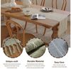 Blusmart Tischläufer Klassische Tischfahne im nordischen Stil (Tischdecke mit Quasten im Boho-Landhausstil 1-tlg, Handgefertigte Quasten, waschbar), Geeignet als Tischdekoration Bild 3