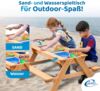 Coemo 2in1 Kindersitzgruppe +Sand-und Wasserspieltisch Kinder Picknicktisch Bild 4