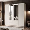 Lookway Kleiderschrank AUREL 4D2SZ KASCHMIR mit Schubladen Bild 3