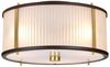 Pendellampe, Deckenleuchte, Stahl Glas, Messing, D 40 cm Bild 3