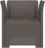 vidaXL 1-Sitzer Sessel Rattan-Look PP Hellgrau 8011851 Bild 3