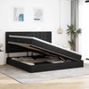 vidaXL Aufbewahrungsbett mit Matratze Schwarz 200 x 200 cm Stoff 3371930 Bild 4