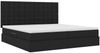vidaXL Aufbewahrungsbett mit Matratze Schwarz 200 x 200 cm Stoff 3371930 Bild 5