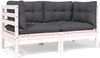 vidaXL 8-tlg. Garten-Lounge-Set mit Anthrazit Kissen Kiefernholz 3096059 Bild 4