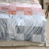 Irisette Mako Satin Bettwäsche Wave 8695-60 Karo rot blau 135x200 Bild 4