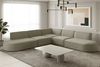 Ecksofa Designersofa PALMA Stoff Opera Velvet Pearl Seite Universal Bild 4