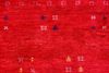 Gabbeh Teppich - Loribaft Indus »Croco« 350 x 250 cm - rot Bild 4