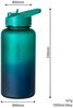 Vinsun Trinkflasche Sportflasche mit Strohhalm 1L - Wasserflasche Tritan auslaufsicher, BPA frei, Bruchsicher, geruchs- & geschmacksneutral, geringes Gewicht Bild 4