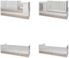 Lorelli Babybett, Jugendbett 3 in 1 Mini Max umbaubar, für 2 Kinder gleichzeitig grau weiß Bild 3