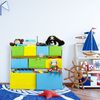 Kinderregal mit Motiv und 9 Boxen Bild 2