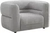 Vente-unique - TALIENA Sofa and armchair set Stoff Grau - B 95 cm x H 74 cm x L 222 cm120 cm Bild 4