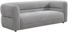 Vente-unique - TALIENA Sofa and armchair set Stoff Grau - B 95 cm x H 74 cm x L 222 cm120 cm Bild 3