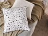 Kissen 2er Set Terrazzo Optik LAVENDER Samtstoff 45 x 45 cm Weiß Bild 3