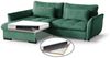 Beautysofa Ecksofa Caro, Lieferung beinhaltet die Einbringung in die Wohnung, 240 cm Corner Sofa, stilvoll Wohnzimmerecke, Bettfunktion Bild 3