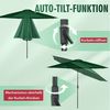 Sekey Marktschirm Ø350cm Sonnenschirm Groß Garten – Knickbar im Sitzen, UV-Schutz UPF50+, LxB: 347,00x347,00 cm, Geeignet für 6-8 Personen, Kippbar, Abknickbar, Wasserabweisend Bild 2