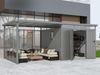 Metall Gerätehaus Style 7,56 m² Spar-Set-5 Alu Grau Bild 2