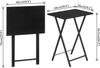 HOOBRO Beistelltisch Klappbar Tablett Tisch TV Tray Industriestil Schwarz Bild 3