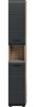 Hochschrank (B/H/T: 30x185x30 cm) in schwarz matt und Nox Oak Nachbildung Bild 2