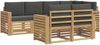 vidaXL Outdoor-Sofagarnitur 7 pcs Weiß und Anthrazit 3392002 Bild 2