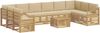 vidaXL Outdoor-Sofagarnitur 11 pcs Weiß und Beige 59 x 59 x 37 cm 3392643 Bild 2