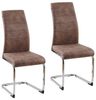 HTI-Living Freischwinger Schwingstuhl SallyC Braun (Set, 2 St), Freischwinger Esszimmerstuhl Bild 2