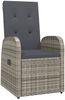 vidaXL Garten-Liegestühle 2 Stk. mit Auflagen Poly Rattan Grau 47676 Bild 3
