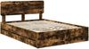 vidaXL Bettrahmen Geräucherte Eiche 140 x 190 cm Holzwerkstoff 3412189 Bild 4