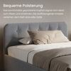 Home Collective Polsterbett Bett mit Stauraum, verstellbarem Lattenrost, viele Größen (Größen: 100x200 120x200 140x200 160x200 180x200 200x200, hochwertiger Strukturstoff, made in Germany), modernes Design mit hochwertigem Strukturstoff 160x200 cm, Grau Bild 4
