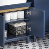 SoBuy BZR113-B Waschbeckenunterschrank, MDF, Lackiert, Dunkelblau, 60 x 59 x 55 cm Bild 5