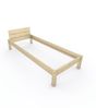 Pfostenbett "metallarm" Fichte Holzbett "Daybett" 90 x 220cm 38cm Einzelbett Bild 1