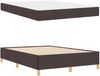 vidaXL Bettrahmen mit Matratze Dunkelbraun 140 x 200 cm Stoff 3398944 Bild 5