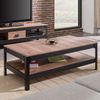 CaliCosy Couchtisch aus schwarzem Metall und Holz - L117cm - Schwarz Bild 3