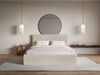 Selsey 'Softie Slim' Polsterbett 180×200 mit Bettkasten und Lattenrost, Velours, beige Bild 2