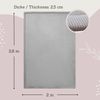 Wolkenweiche Spielmatte Baby 280x200x2,5cm, Grau– Kinderzimmer Teppich mit hochwertigem Memory-Schaum – Krabbelmatte Baby mit Rutschfester Unterseite – Krabbeldecke, Kinderteppich, Tatami Matte Bild 3