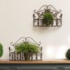 Pflanzkörbe Metall Wandkörbe 2er Set Paar Pflanzkorb Landhausstil Shabby Bild 2