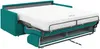 Schlafsofa 3-Sitzer CALIFE - Stoff - Türkis - Liegefläche: 140 cm - Matratzenhöhe: 18 cm Bild 4