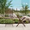 CLP Gartenstuhl klappbar Kiran Balkonstuhl Jugendstil wasserabweisender Metallstuhl,antik braun Bild 2