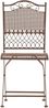 CLP Gartenstuhl klappbar Kiran Balkonstuhl Jugendstil wasserabweisender Metallstuhl,antik braun Bild 4